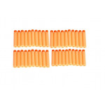 Puška s penovými nábojmi a veľkým zásobníkom - modro-oranžová